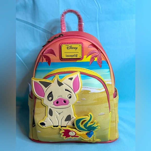 Loungefly x Disney Moana Pua & Hei Hei Poseable Backpack main image 4